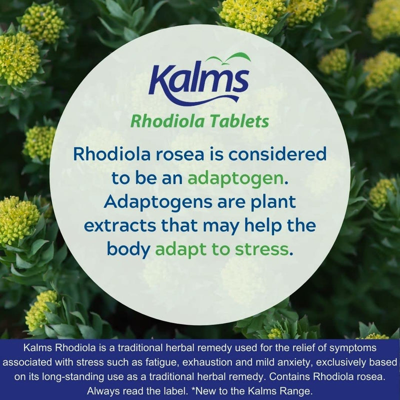 Kalms Rhodiola, 20 Tablets - Temporary Relief From Fatigue And Exhaustion Associated With Stress - BeesActive Australia