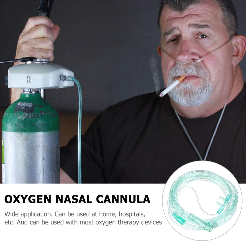 Artibetter 6pcs 2 Meters Soft Oxygen Nasal Cannula Nasal Oxygen Cannula Nasal Cannulae Oxygen Accessories Green - BeesActive Australia