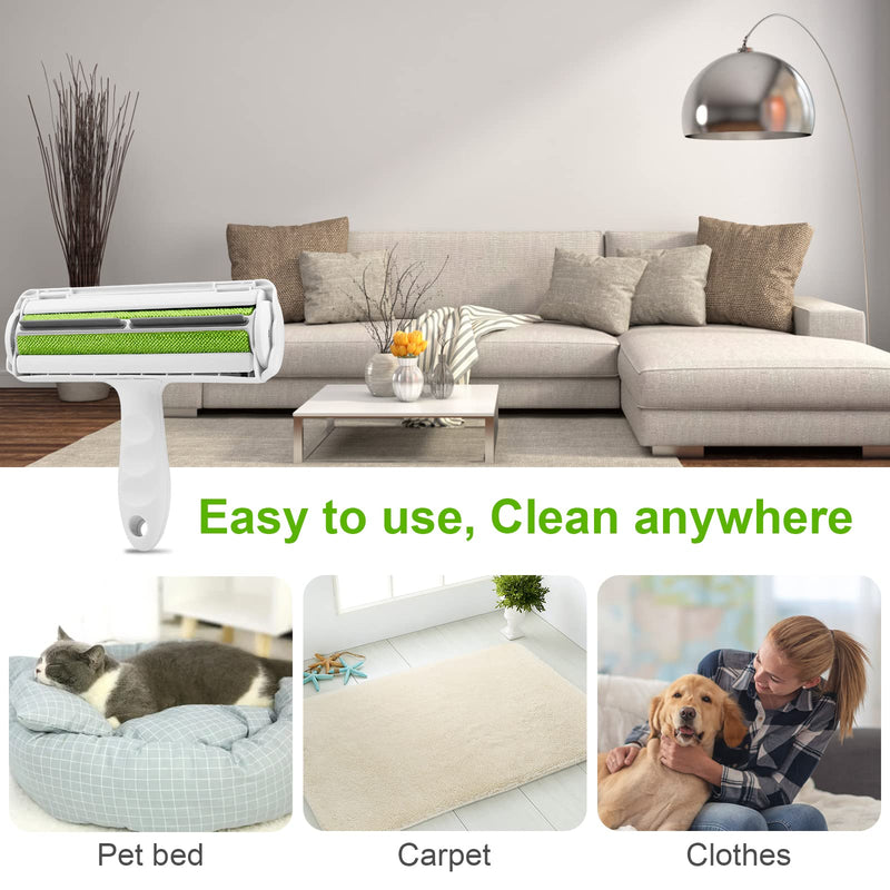 Pet Hair Remover Roller, Reusable Cat and Dog Hair Removal Brush, Easy to Self Clean, Pet Animal Fur Removal Tool for Laundry, Sofa, Carpet, Furniture, Clothes, Bedding, Car Seat - BeesActive Australia