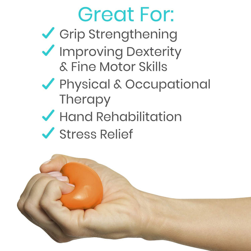 Vive Therapy Putty (6 Pack 18 oz) - Therapeutic, Occupational and Exercise Tool - Thinking and Stress - Finger, Hand Grip Strength Exercises - Extra Soft, Medium, Firm Resistance - Adult, Children All Resistances - BeesActive Australia