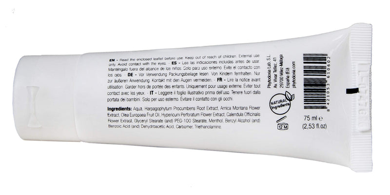 Physio Gel 75 ml (2.5 fl. oz), Massage Arnica Body Cream in Gel Format for Avoid All Disconmforts and Relax Your Back, Neck and Knees. with Natural Ingredients of St Johns Wort and Calendula - BeesActive Australia