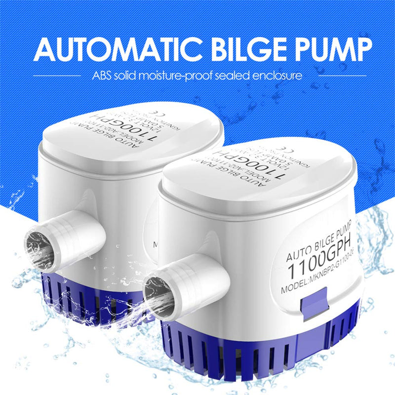 creatorele Submersible Marine Auto Boat Bilge Pump 1100GPH Electric Boat Plumbing Automatic 12V - BeesActive Australia