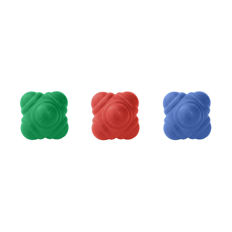 GSI Bounce Reaction Balls for Agility Reflex and Coordination Training (72 mm) 3 Pack - BeesActive Australia