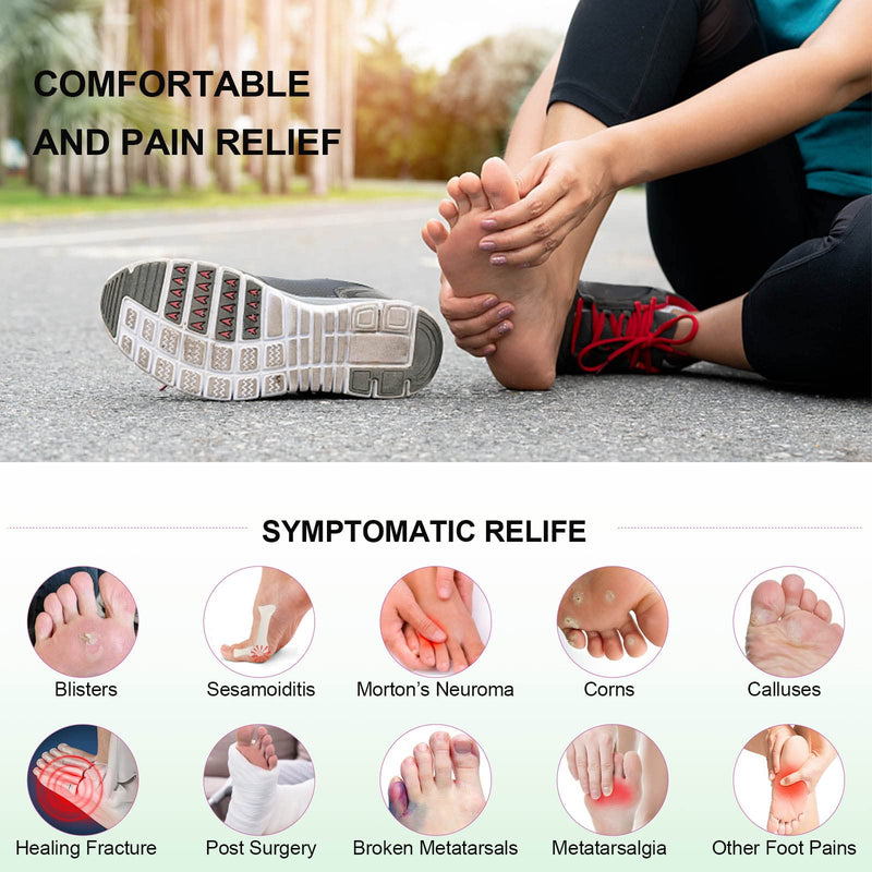 Metatarsal Pads Women 8 Pack, Ball of Foot Cushion for Men, Soft Metatarsal Foot Pad Shoe Pads Foot Pads for Pain Relief, Gel Metatarsal Pad Insoles, Foot Cushion for Ball of Feet Callus Cushion Clear - BeesActive Australia