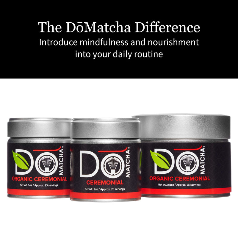 DoMatcha - Ceremonial Green Tea Matcha Powder, Travel Friendly, Natural Source of Antioxidants, Caffeine, and L-Theanine, Promotes Focus and Relaxation, Kosher, 24 Packets - BeesActive Australia
