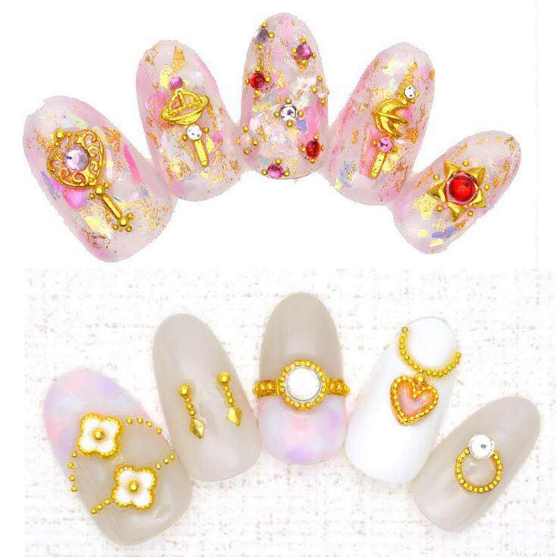 9300 Pcs Nail Art Studs Rhinestone Kit,Nails Art Metal Charms Caviar Beads Nail Supplies with Rhinestone Glue,Nail Jewels Decals Decorations Accessories - BeesActive Australia