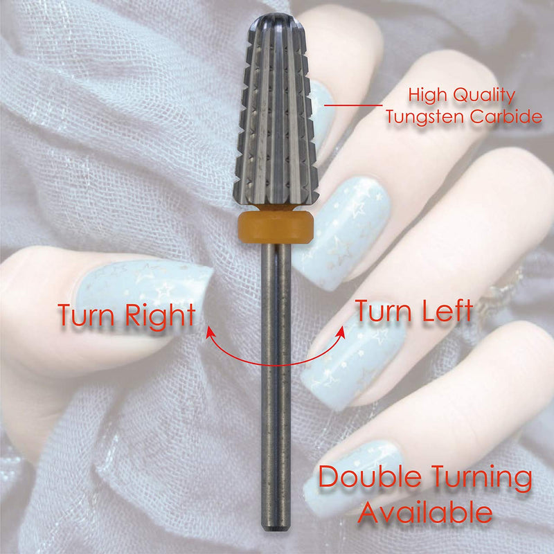 C&I Volcano Nail Drill, 2 Rotate Directions Design, Both for Left handed and Right Handed Nail Lovers, for Manicure Drill Machine (XXC) XXC - BeesActive Australia