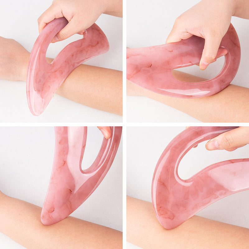 CTDMJ Gua Sha Massage Tool Gua Sha Tools Resin Large Lymphatic Drainage Massager Guasha Scraping Tool Anti Cellulite Tools Body gua sha Lymphatic Drainage Massage for Legs, Back, Face, Neck, Muscle - BeesActive Australia