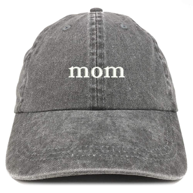 Trendy Apparel Shop Mom and Dad Pigment Dyed Couple 2 Pc Cap Set One Size Black Black - BeesActive Australia