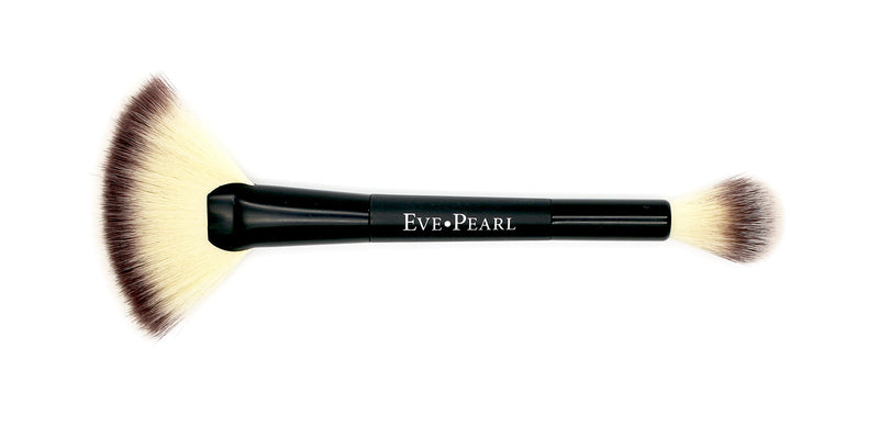 EVE PEARL Ultimate Face Compact And 204 Dual Fan Highlighter Brush Blush Highlighter Contour Eyeshadow Set Makeup Palette Light to Medium- Timeless - BeesActive Australia