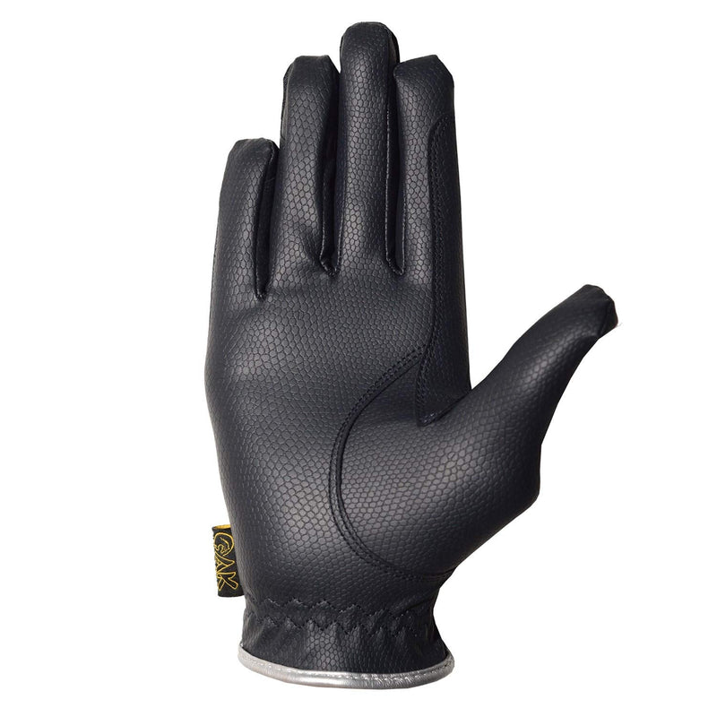 AK Synthetic Grip Horse Riding Gloves All Season Unisex Equestrian Gloves AKRS-6344 (M, Navy/Silver) - BeesActive Australia