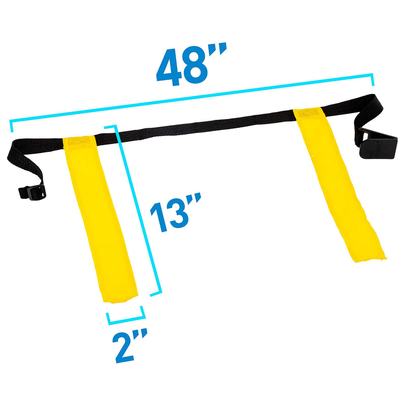 Franklin Sports Flag Football Flags and Ball Set - Flag Football Belts and Football for Kids - Full Youth Flag Football Set - Includes 2 Flag Sets of 5 - BeesActive Australia