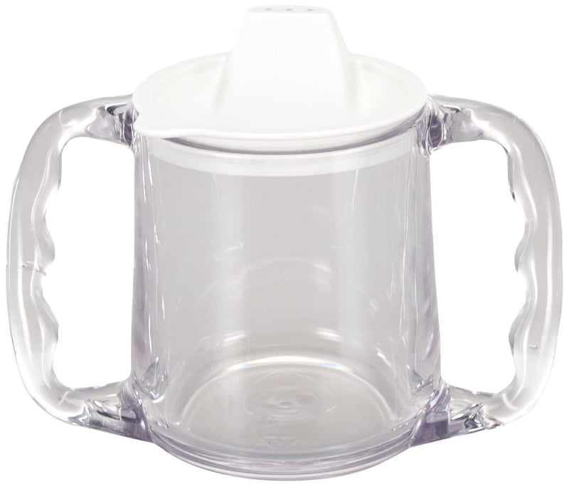Homecraft Caring Mug, Small, Non-Retail Packed, Two-Handled Mug for Easy, Mess-Free Drinking, Cup with Easy to Grip Contoured Handles for Users with Limited Grip Strength or Disabilities S (Pack of 1) Non-Retail Packaging Single - BeesActive Australia
