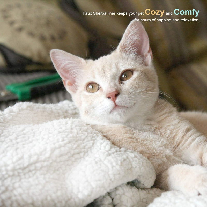 PARTYSAVING PET Bed 1PACK or 2PACK Self Heating Snooze Pad Pet Bed Mat for Pets Cats Dogs and Kittens for Travel or Home, White, Medium, APL1344, APL2255 - BeesActive Australia
