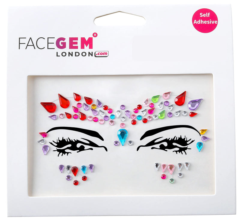 9 PCS Face Gems Adhesive Glitter Jewel Tattoo Sticker Festival Gems Rave Party Body Make Up Z9ZAKMIXA - BeesActive Australia
