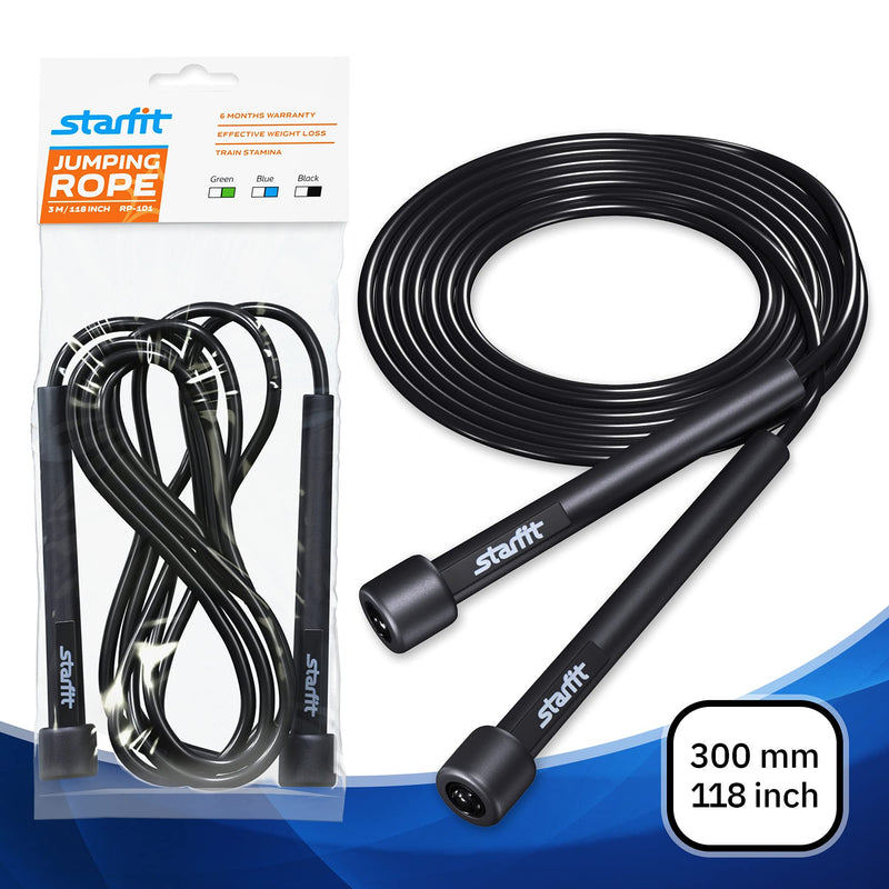 StarFit Lightweight Jump Rope for Fitness and Exercise - Adjustable Jump Ropes with Plastic Handles - Tangle-Free Skipping Rope for Crossfit, Gym, Cardio and Endurance Training - Jumping Rope for Workout - BeesActive Australia