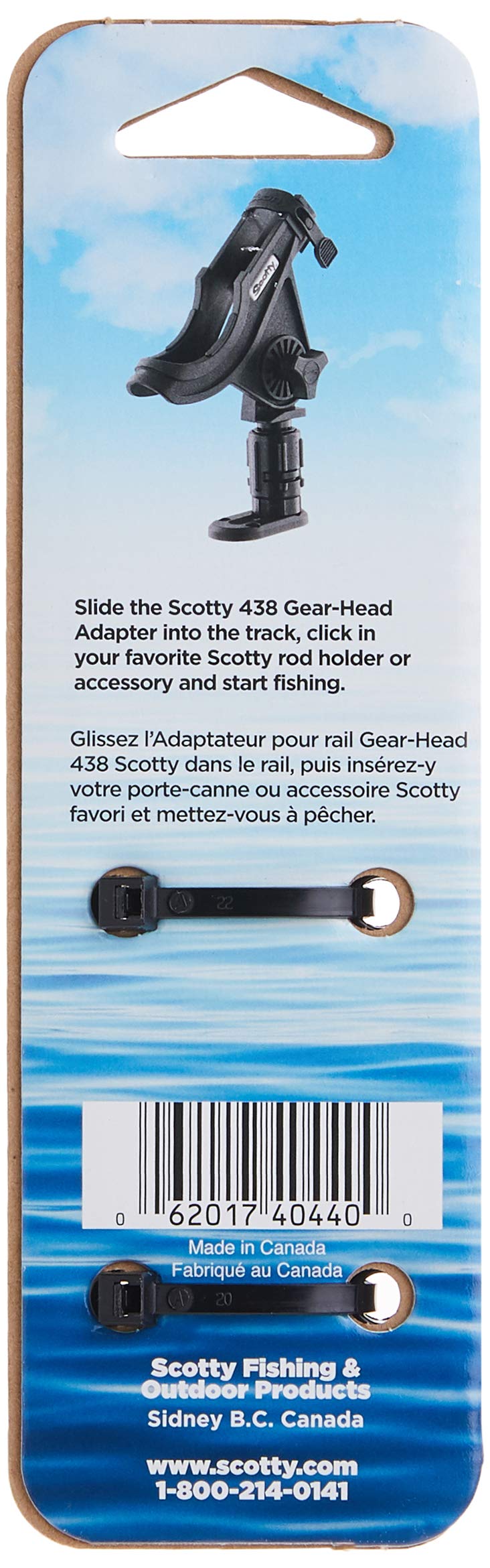Scotty #440-BK Low Profile Track 1 Inch - BeesActive Australia