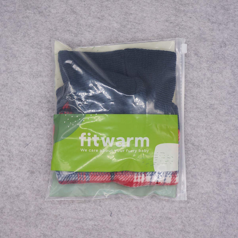 Fitwarm Knitted Pet Clothes Dog Sweater Hoodie Sweatshirts Pullover Cat Jackets Large Red - BeesActive Australia