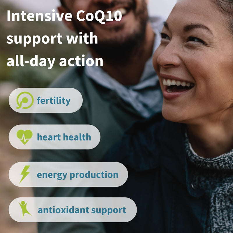 VESIsorb Ubiquinol-QH Advanced Fast-Acting Coenzyme Q10-100 mg, 30 Softgels, Water-Soluble Kaneka QH Ubiquinol CoQ10 Supplement Ideal for Heart Health, Energy, Fertility, 1 Month Supply, by Igennus 30 Count (Pack of 1) - BeesActive Australia