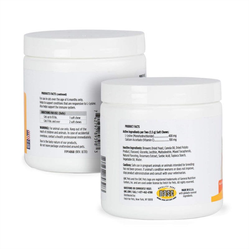 GNC Pets ADVANCED Cat Supplements, Cat Soft Chews, Supplements for Cat Health - Cat Chews for Calming, Joint health, Hairball, Immune Support- Cat Vitamins, Cat Treats, GNC Cat Chew, Cat Medicine - BeesActive Australia