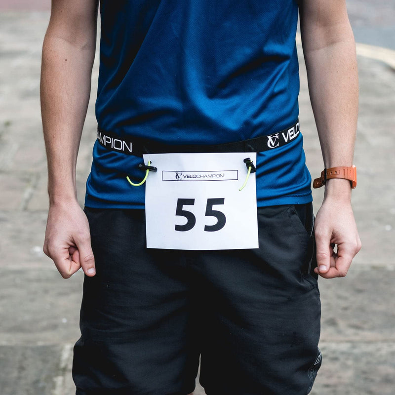 VeloChampion Running, Triathlon, Marathon Number Belt. No pins needed. Adjustable Run Belt for Men & Women - BeesActive Australia