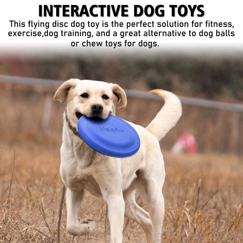 XIGOU Dog Flying Disc (2 Pack) - Durable Rubber Flying Disc Dog Toy - 9.25" Indestructible Rubber Dog Flying Disc - Puncture Resistant & Bite Resistant Extremely - for Medium Large Dogs - BeesActive Australia