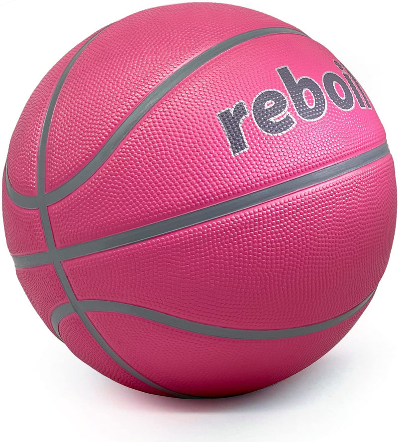 Reboil Super Grip Basketball (Size 3 Toddlers, Size 4 Kids, Size 5 Youth, Size 6 WNBA, Size 7 Adult & Pro)– Indoor & Outdoor (Size 22,25.5,27.5,28.5,29.5) 5 Kids & Youth-27.5" Pink - BeesActive Australia