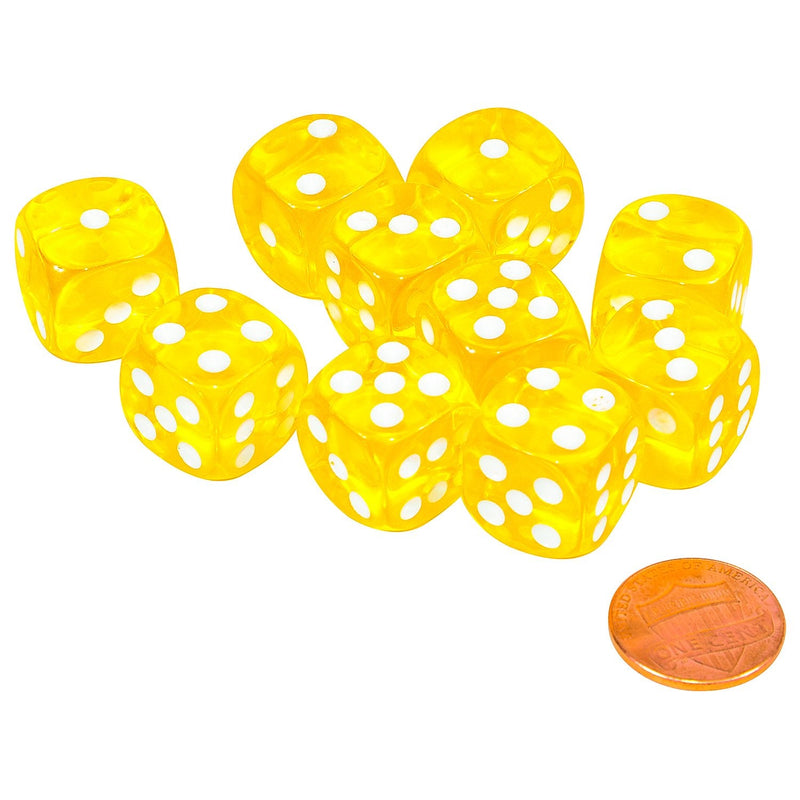 JustMikeO Set of 50 Six Sided D6 16Mm Standard Rounded Translucent Dice Die - Multicolor - BeesActive Australia