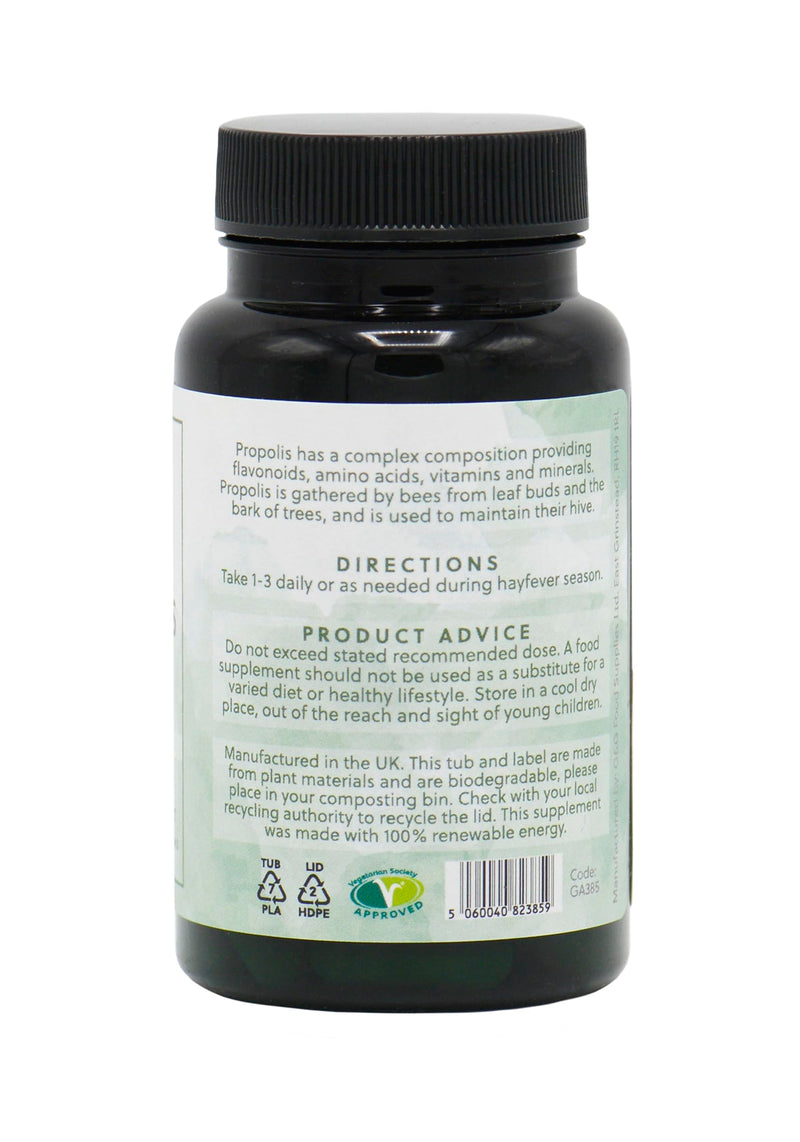 Propolis Capsules | 750mg of Propolis per Capsule | Propolis Extract (5:1 Concentration) | 60 Capsules | G&G Vitamins - BeesActive Australia