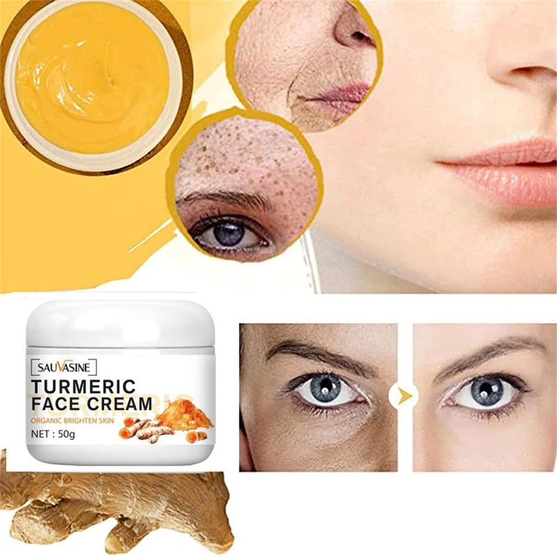 Lanthome Turmeric Face Cream for Face (50g)-Skin Care Anti-Aging Cream Face Moisturizer Cream,Skin Moisturizing Repair Cream, Turmeric Moisturizer Cream for Dark Spots - BeesActive Australia