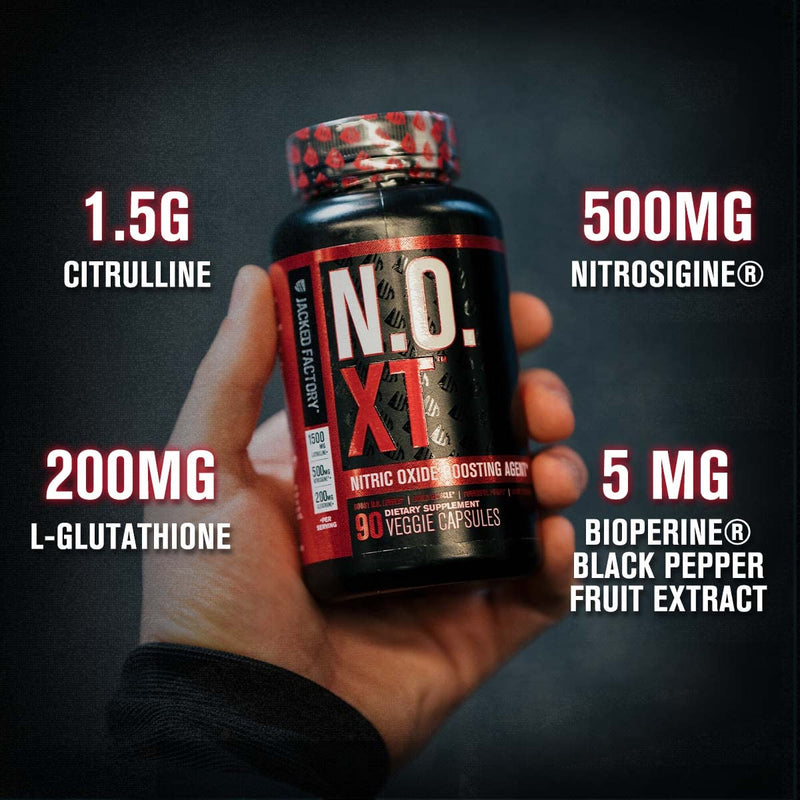 N.O. XT Nitric Oxide Supplement with Nitrosigine L Arginine & L Citrulline for Muscle Growth, Pumps, Vascularity, & Energy - Extra Strength Pre Workout N.O. Booster & Muscle Builder - 90 Veggie Pills 90 Count (Pack of 1) - BeesActive Australia
