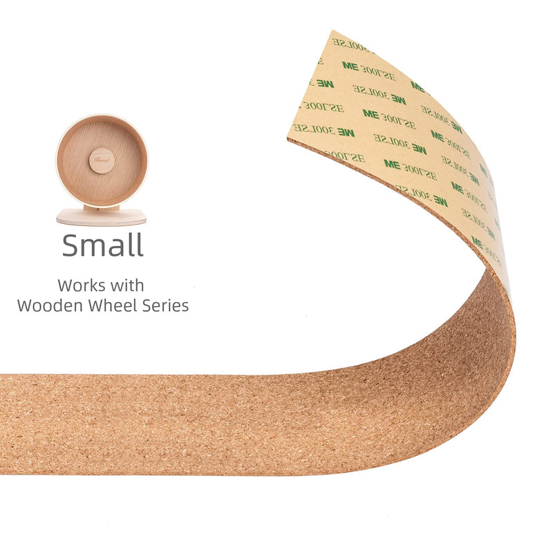 Niteangel Replacement Cork Running Track - Fits for Wooden Hamster Wheel Series | Acrylic Hamster Exercise Wheel w/Cork Track | Dark Cloud Hamster Wheel Series Wooden Series Small - BeesActive Australia