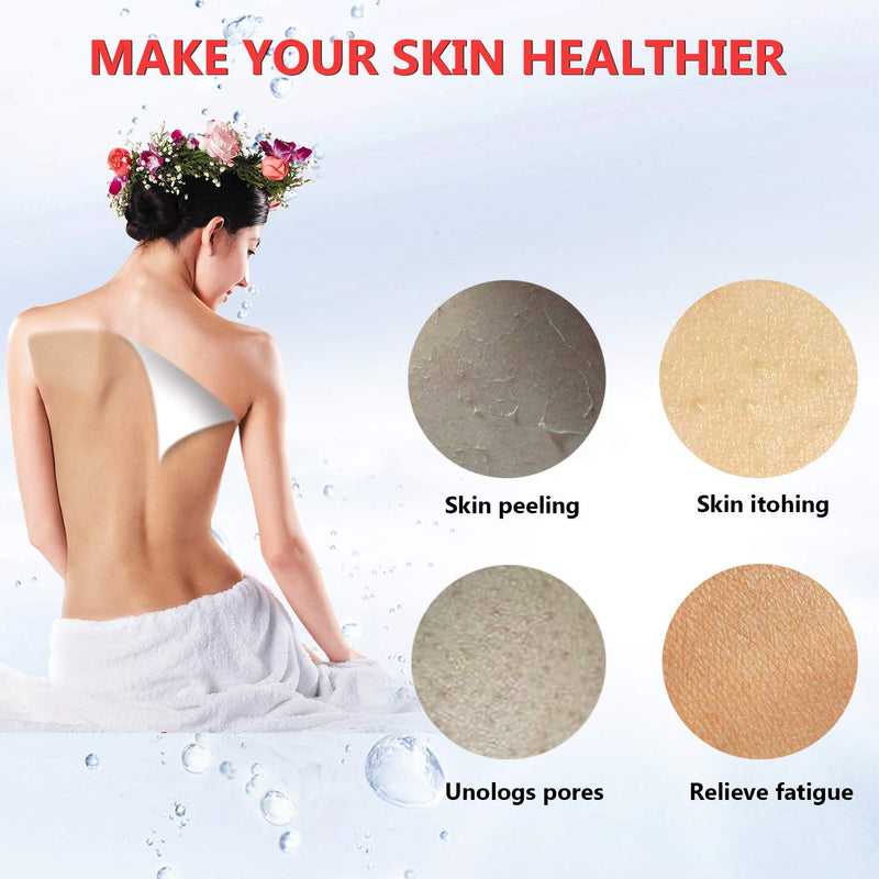 Mytlp Bath Brush For Cellulite Treatment Back Scrubber Shower Exfoliating Brush With Long Handle Gentle Wet or Dry Body Brush Make A Glowing Skin (A) - BeesActive Australia