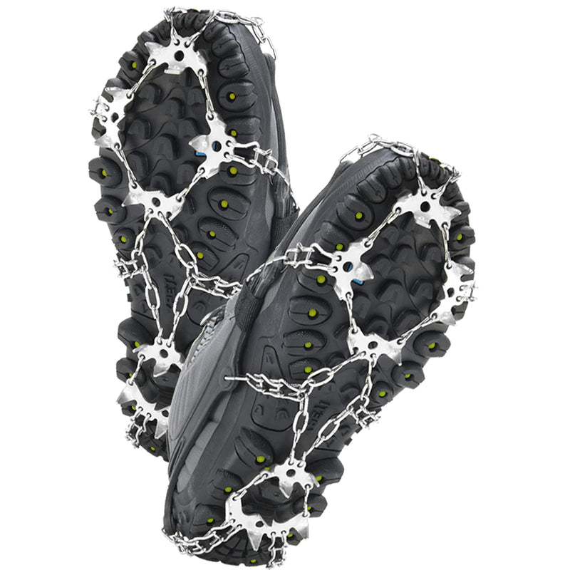 Crampons for Hiking Boots - 19 Non-Slip Hiking Spikes for Men and Women - Ice Cleats for Shoes and Boots – Best for Traction on Snow and Ice - Snow Grips Medium - BeesActive Australia