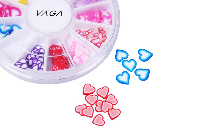 VAGA Nail Art Slices Decal 3d Nail Decorations 60 Designs 5 Wheels - BeesActive Australia