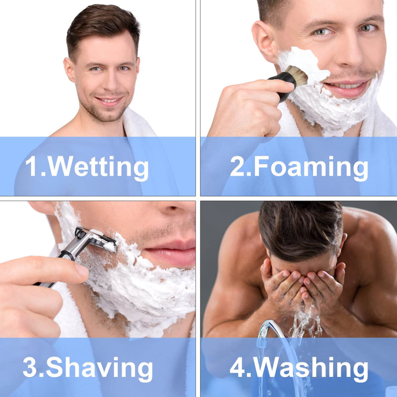Genixart Shaving Brush, Pure Bristle Shave Brush, Barber Grade Shaving Brushes for Man Personal Wet Shave Home or Travel (1pc Gift Pack) 1 - BeesActive Australia