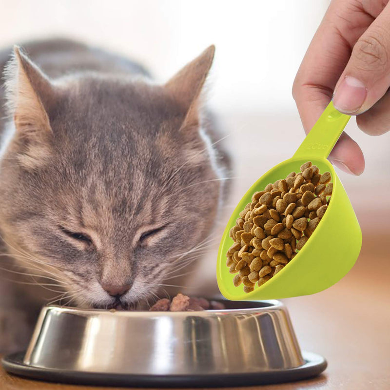 Lainrrew Pet Food Scoop, Dog Food Cups Plastic Measuring Cups and Spoons Set Cat Food Scoop Utility Kitchen Scoops for Dog Cat Bird Food - BeesActive Australia