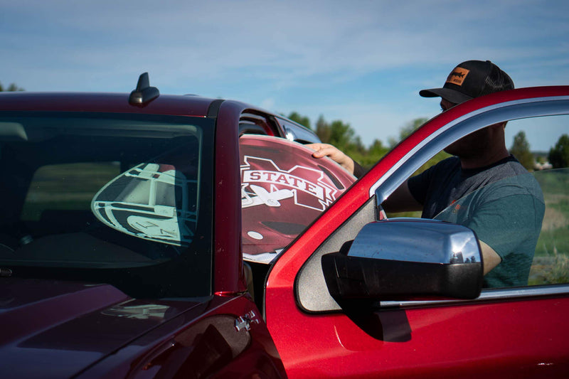 Smash'em Sports Mississippi State University Auto Sunshades - Bulldogs - BeesActive Australia