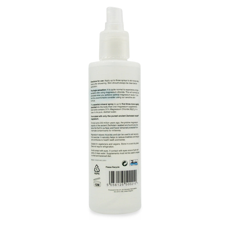 Magnesium Oil Spray - Pure Magnesium Chloride - Ancient Zechstein Source (Pure Magnesium Oil 200ml) Pure Magnesium Oil 200ml - BeesActive Australia