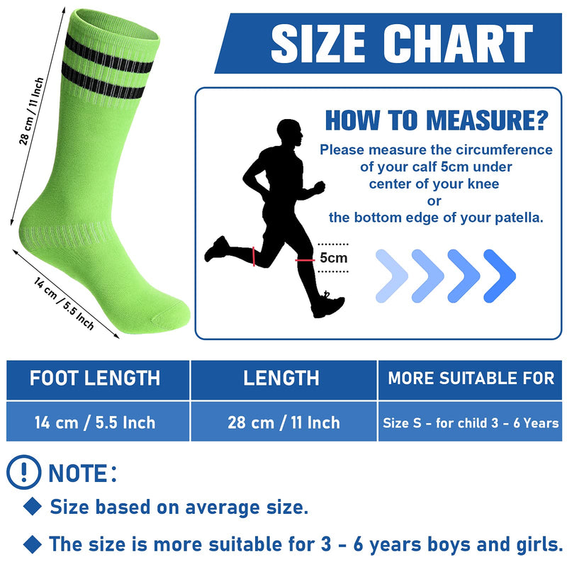 8 Pairs Youth Soccer Shin Guards Kids Protective Soccer Socks Sport Shin Pads Guard Sleeves Calf Protective Soft Colorful Gear for Football Games 3-15 Years Old Girls Boys Toddler Child Teenagers - BeesActive Australia