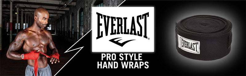 [AUSTRALIA] - Everlast Professional Hand Wraps 120" Black 
