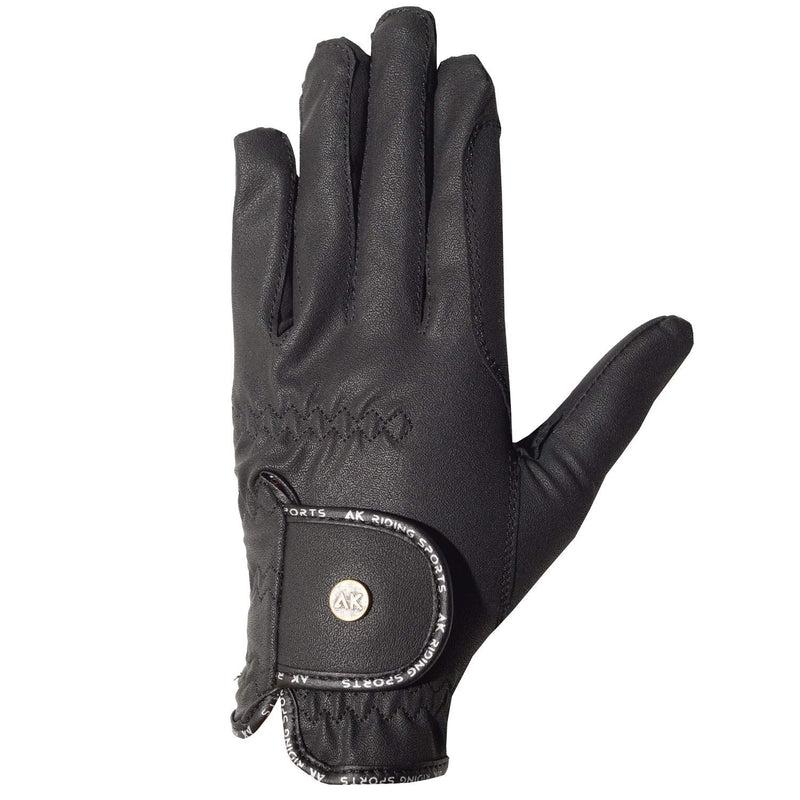 AK Light Grip Horse Riding Gloves for Competition & for Dressage AKRS-6133 (S, Black) - BeesActive Australia