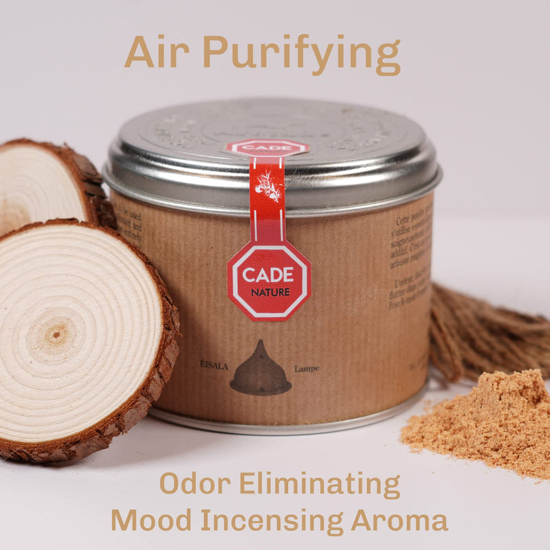 SENTJO Premium 100% Natural Handmade Cade Incense Powder, Sustainably Harvested, Made in France 3.2oz, Wood Powder Smudging, Aromatherapy, Organic Incense, (Natural Cade) Natural Cade - BeesActive Australia