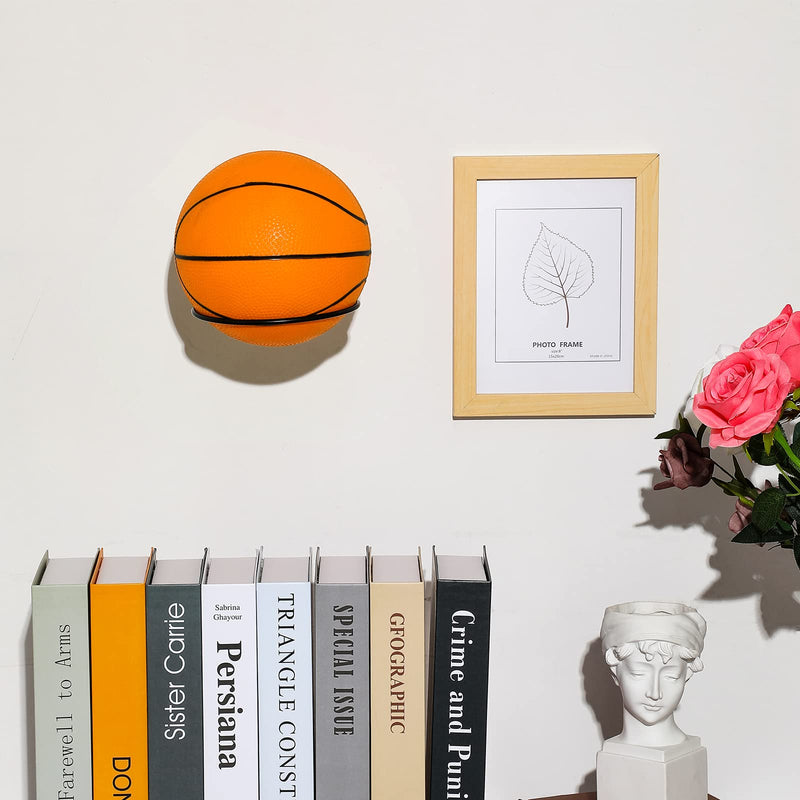Threan Mounted Ball Wall Storage Display Ball Storage Universal Ball Rack Metal Ball Holder Black Ball Rack Holder for Basketball Football Volleyball Soccer Storage Display 6 - BeesActive Australia