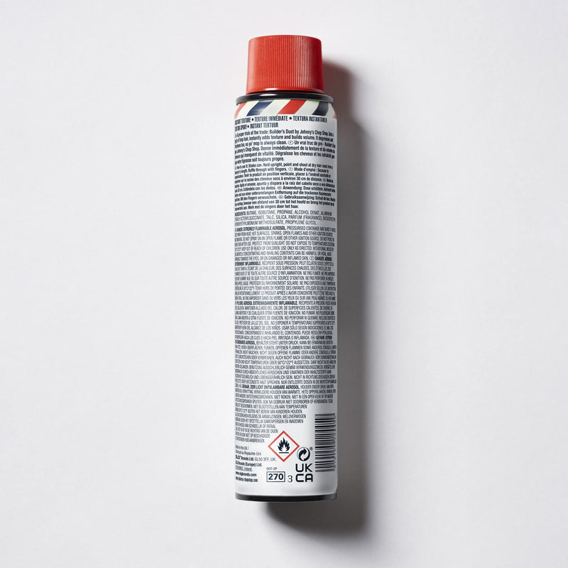 Johnny's Chop Shop - Builder's Dust Instant Texture Spray, Adds Volume & Refreshes Hair (200ml) Pack of 1 - BeesActive Australia