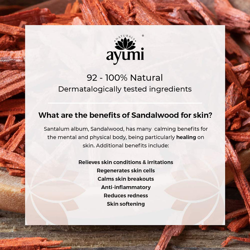 Ayumi Sandalwood & Ylang Ylang Body Scrub. Vegan, Cruelty-Free, Dermatologically-Tested, 1 x 200ml - BeesActive Australia