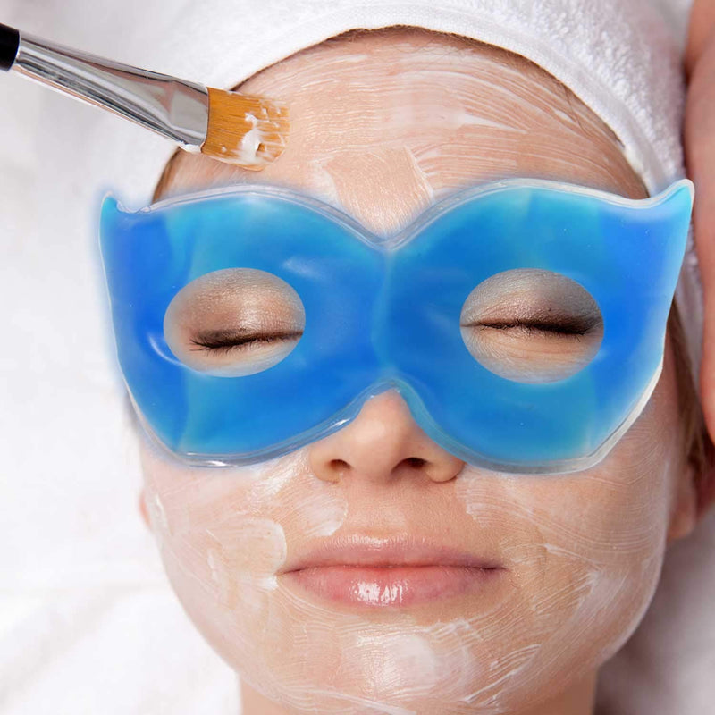 TRIXES Relaxing Gel Eye Mask with Holes - Cool and Hot Headache Tension Relief - Soothing for Puffy Eyes - BeesActive Australia