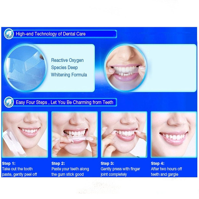 KAV PLUS PROFESSIONAL ADVANCED TEETH WHITENING STRIPS HOME TOOTH BLEACHING WHITENING STRIPS with CREST 3D WHITE BRILLIANCE WHITE TOOTHPASTE (STRIPS NOT MADE BY CREST) - BeesActive Australia