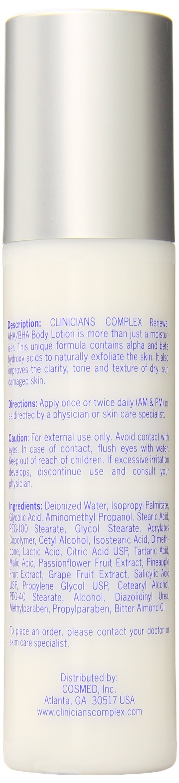 Clinicians Complex Renewal AHA/BHA Body Lotion, 7.25 Ounce - BeesActive Australia