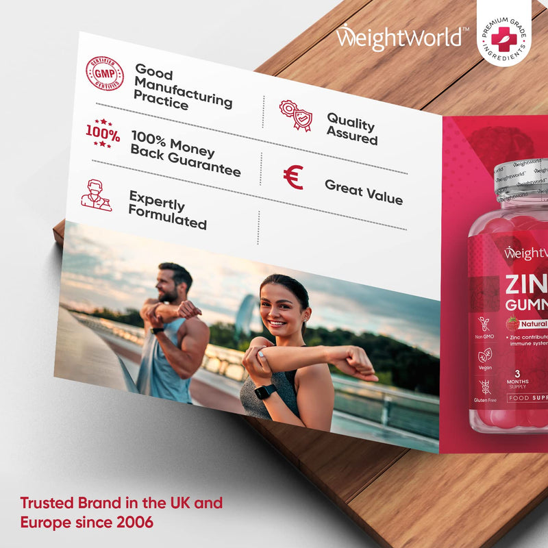 Zinc Gummies 25mg per gummy � 90 Vegan Zinc Citrate Gummies - Natural Raspberry Flavour � Better Alternative to Bitter Zinc Tablets - Immunity, Skin & Hair Gummies - Zinc Supplement For Men & Women - BeesActive Australia